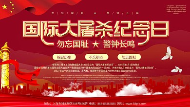 国际大屠杀纪念日展板