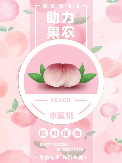 助力果农水蜜桃促销