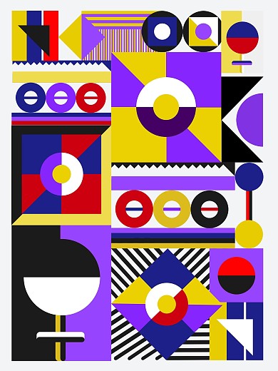 创意几何风格原创海报