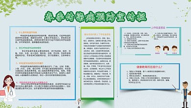 春季呼吸道预防宣传栏