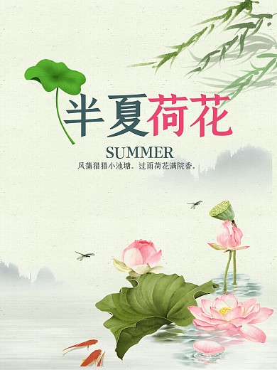 夏天荷花