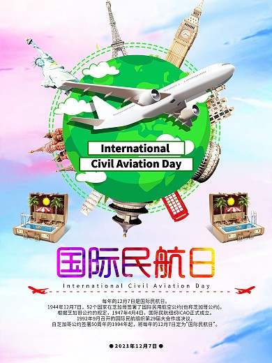国际民航日、国外旅游