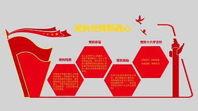 拥军爱党红色文化墙