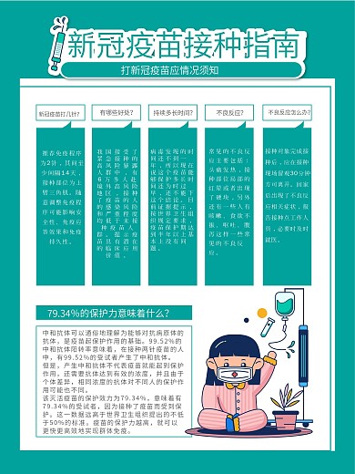 新冠疫苗接种科普宣传系列海报