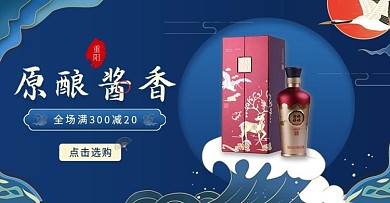 重阳节白酒高度酒海报banner