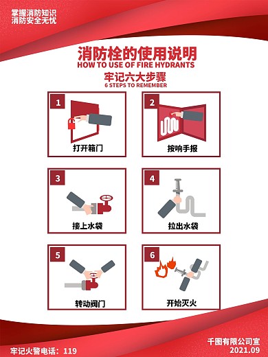 消防安全防火意识宣传海报