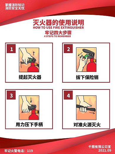 消防安全防火意识宣传海报
