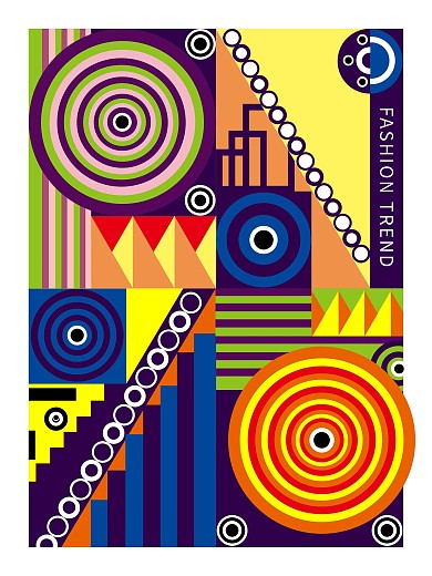 原创几何图形设计海报