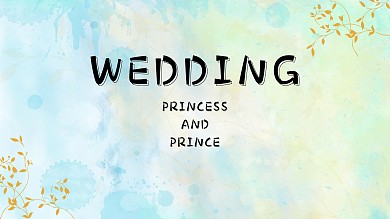 简约清新欧式婚礼背景展板