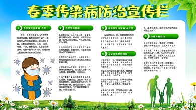 春季预防传染病宣传栏