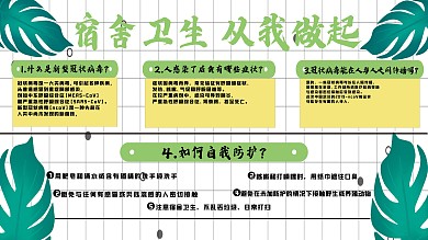 宿舍展板卫生知识