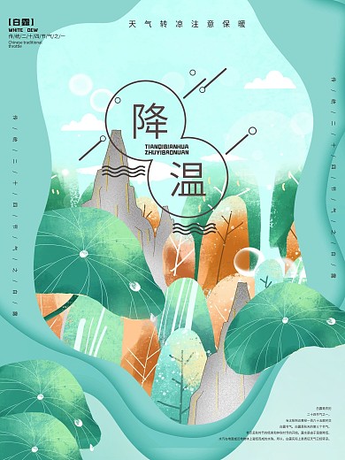 天冷温馨提示海报