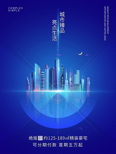 地产商务科技类海报