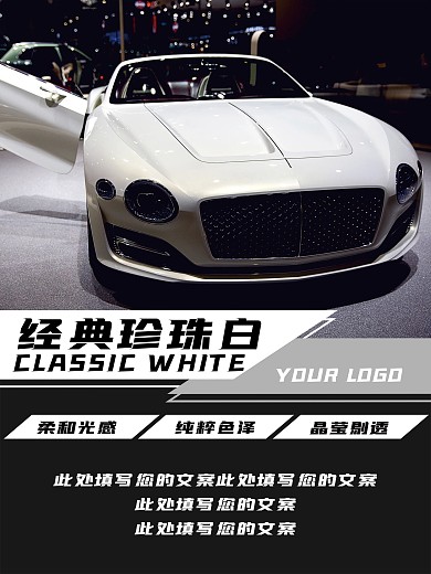 黑色简约大气汽车系列海报3