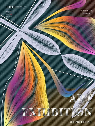 线的艺术艺术海报艺术展