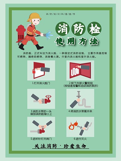 1消防安全防火意识宣传海报