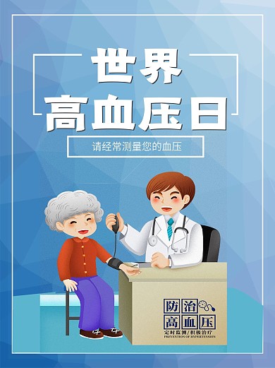 世界高血压公益宣传海报
