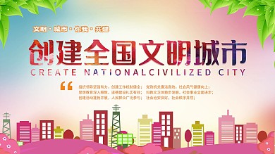 文明城市宣传展板