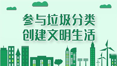 参与垃圾分类创建文明生活