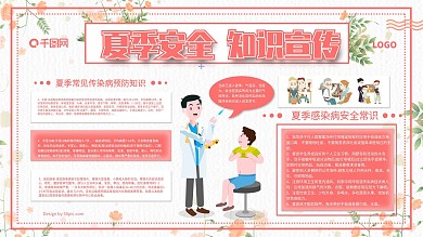 夏季安全知识健康教育宣传栏