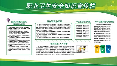职业卫生公益宣传栏
