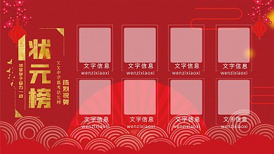 中考高考状元榜金榜题名