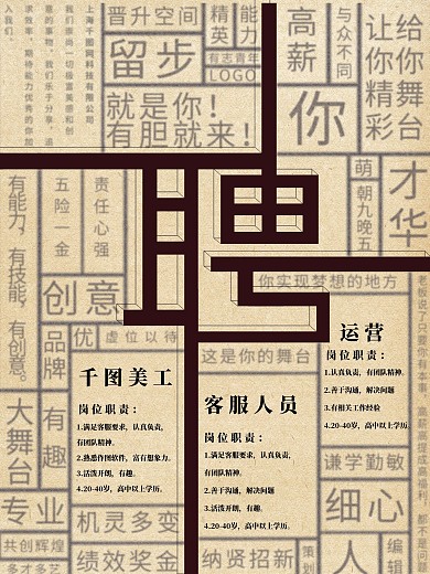创意招聘海报