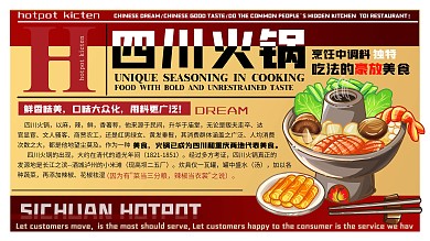 四川火锅店展板展板