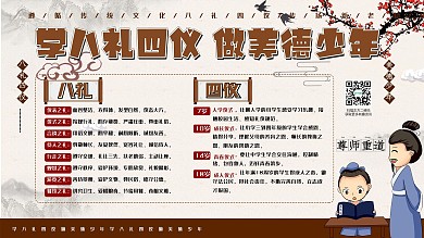 八礼四仪学校展板