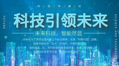 科技传播日宣传展板