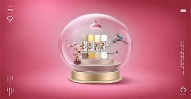 水晶球里的垫子创意banner