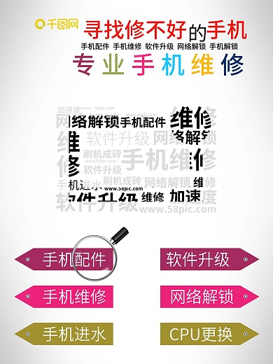 手机维修大贴图墙纸海报图片