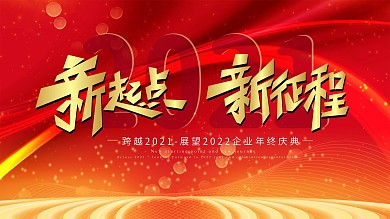 原创励志文案简约大气2021年会背景展板