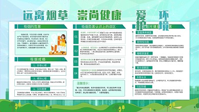 小清新禁烟宣传栏