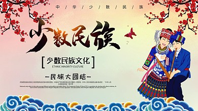 时尚大气民族文化展板