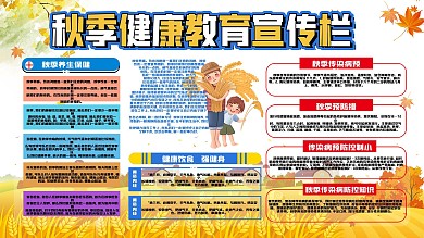 秋季健康教育宣传展板