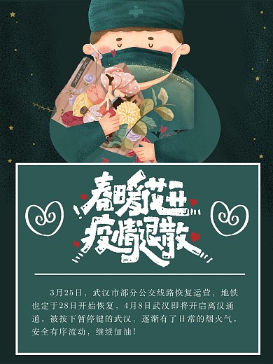 创意合成武汉苏醒海报