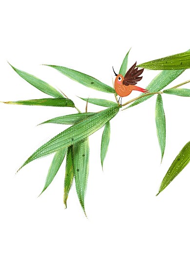 端午节竹叶手绘原创设计植物元素