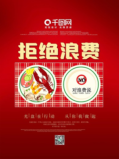 拒绝浪费光盘行动系列海报1