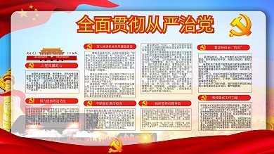 从严治党主题内容型展板