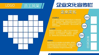 企业文化宣传栏 文化墙