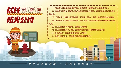 社区居民防火公约