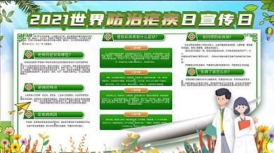 世界防治疟疾日宣传栏设计