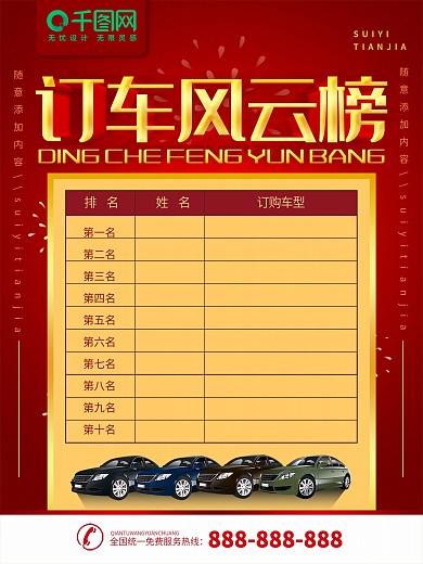 订车风云榜
