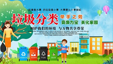 环保垃圾分类宣传海报
