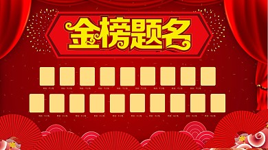 金榜题名高考喜报展板