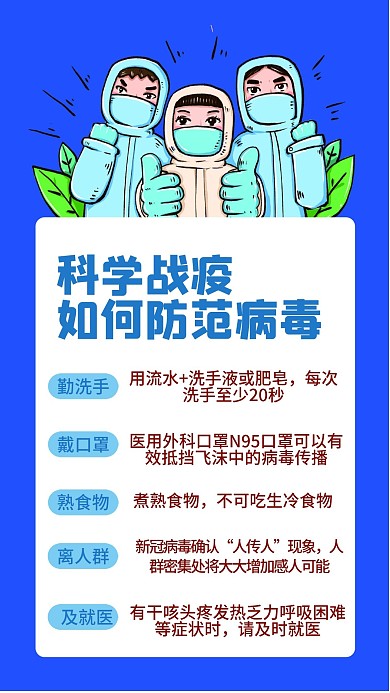 疫情冠状病毒战役防疫抗疫手机海报