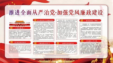从严治党主题内容型展板