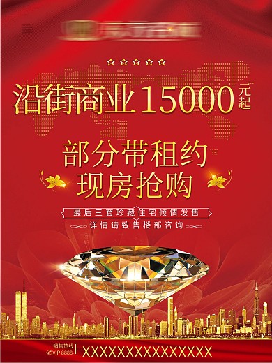 沿街商业抢购海报