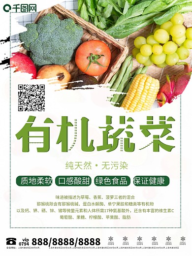 创意天然新鲜蔬菜海报设计